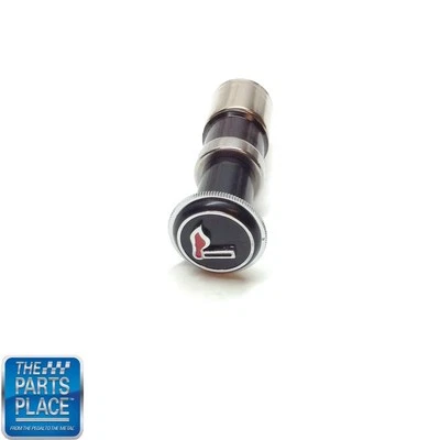 Perilla y elemento encendedor de cigarrillos Firebird/Trans Am 1970-81 negro con logotipo de llama Foto 1 de 2