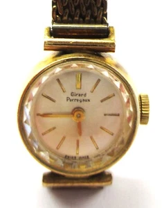 Vintage Girard Perregaux Watch Women 10K Gold Filled Manual Winf 17 Jewels Runs - Picture 1 of 16