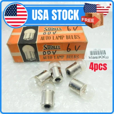 4 piezas Bombilla 6V Honda CB100 CB125S S110 CS90 SS50 CL100 XL175 CD125 Giratorio Giratorio Foto 1 de 4