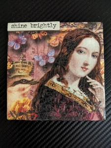 NEW!!! Shine Brightly Renaissance Woman Art...Ceramic Coaster Art Tile Original  - Picture 1 of 3