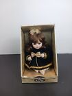 Vintage Small Jointed Bisque Porcelain Doll Sitting In Box **Needs TLC Repair 