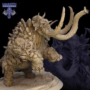 Amorath Creature Mammoth Miniature Fits DND D&D Pathfinder War Gaming TTRPG - Picture 1 of 1