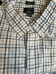 NUEVA Camisa J Crew Flex Lavada Calce Clásico Talla XL Cuadros Manga Larga - Imagen 1 de 5