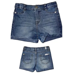 Girl’s 7 For All Mankind Denim Shorts-Size 6 - Picture 1 of 8