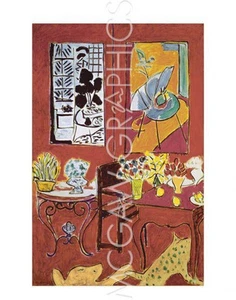 Large Red Interior 1948, Henri Matisse, Wall Decor Home Art Print 14" x 11" 1051 - Picture 1 of 2