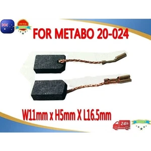 Carbon Brushes For METABO 20-024 W7-100 W7-115 W7-125 STE 105 MFE 30 GE 900 AU - Picture 1 of 3