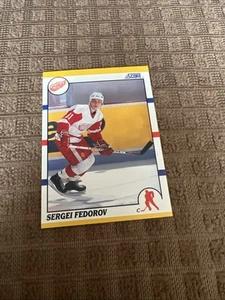 1990 Score Rookie & Traded SERGEI FEDOROV #20T Rookie Card RC Detroit Red Wings - Foto 1 di 3
