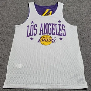 LA Lakers Jersey Mens Small Purple White Ultra Game Reversible Tank Shirt Adult  - Picture 1 of 12