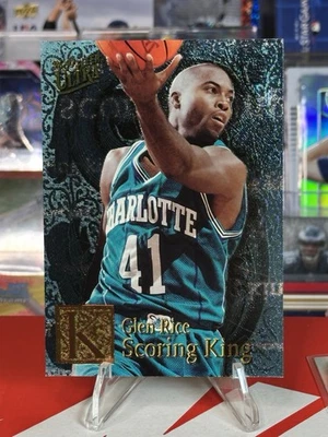 1996-97 Fleer Ultra Scoring Kings Glen Rice 👉🏻Rare Insert  Charlotte Hornets - Image 1 of 4