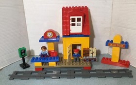 2013 LEGO DUPLO TRAINS ADD-ON SET# 3778-TRAIN STATION 49Pcs FREESTYLE NO BOX