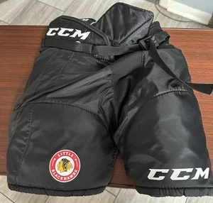 CCM LTP HOCKEY SHORTS PADS BLACK LITTLE CHICAGO BLACKHAWKS SIZE YTM YOUTH MEDIUM - Picture 1 of 12