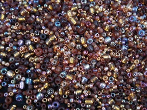 Seed Beads Glass 500g (1/2kg) Mix Brown Tones DIY Necklaces Bracelets Earrings - Picture 1 of 2