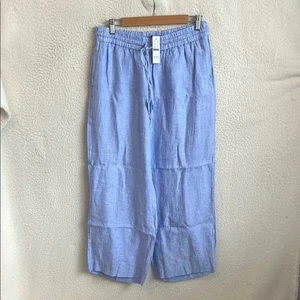 J Crew Soleil Pants Womens XS French Blue Linen - Picture 1 of 5