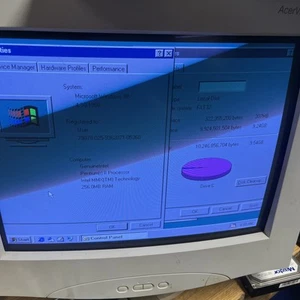 Compaq Deskpro P733 Pentium 2 256mb 10gb Hdd Windows 98 Vintage Gaming - Photo 1/7