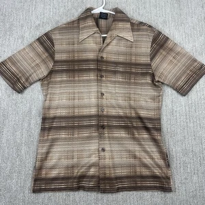 Vintage Joel California Hemd Herren Medium 70er Dolchkragen Knopfleiste Disco - Bild 1 von 6