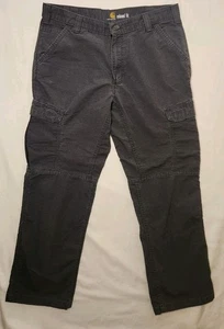 CARHARTT Force Relaxed Fit Gray Cargo Pants Mens Size 36x30 - Picture 1 of 7