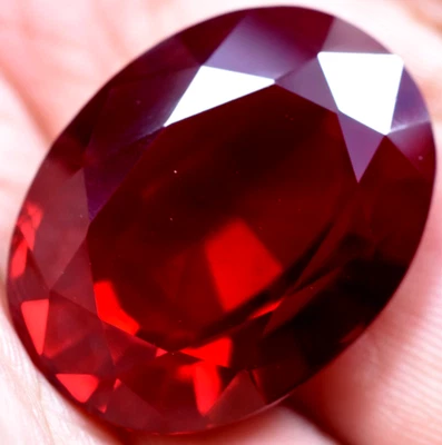 Natural 71.20 Ct Blood Red Ruby Mozambique GGL Certified Loose Gemstone - Image 1 of 4