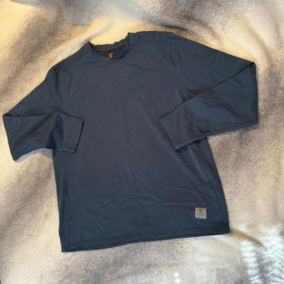 Camisa Pullover Azul Manga Larga Rugged Elements Durable Utility Para Hombre Grande Foto 1 de 4