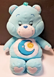 2002 Care Bears Large 30” Bedtime Bear Plush Jumbo Pillow Blue Moon Star - Picture 1 of 4