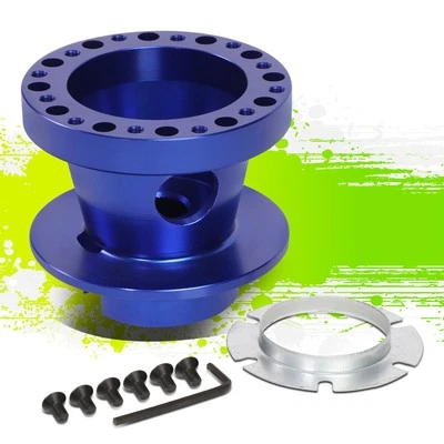 Kit de adaptador de cubo de volante de aluminio azul de 6 pernos Boss para Chevy GMC Dodge Foto 1 de 4