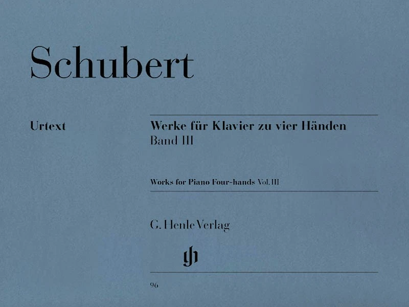 Schubert Works for Piano 4 Hands Vol III Duets Henle Urtext Sheet Music Book - Image 1 of 1