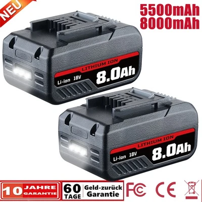 2x 8,0Ah Akku Für Einhell 18V Ersatzakku POWER X-CHANGE Lithium PXC Batterien - Bild 1 von 4