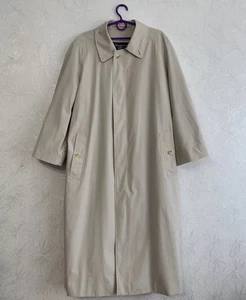 Gabardina larga beige vintage de Burberry para hombre hecha en Inglaterra talla L - Imagen 1 de 11