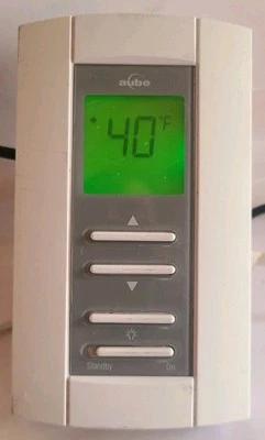 Aube TH114-A-120S Termostato 120V Línea Voltaje Manual Zócalo Eléctrico Calor Foto 1 de 4