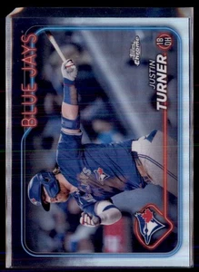 Lote de 2 tarjetas 2024 Topps refractor cromado Justin Turner Toronto Blue Jays #248 - Imagen 1 de 2
