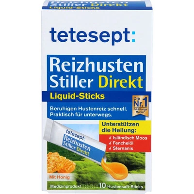 MERZ CONSUMER CARE GMBH TETESEPT Reizhusten Stiller Direkt Liquid Sticks 10 St PZN16584115