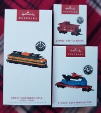 New Listing2022 Hallmark Keepsake Lionel Train Ornaments - Lot of 3 - brand new Nib L@k