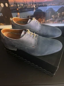 NoBrand 100% Leder und Nubuk Herren Klassische Schuhe Grau Blau Gr. 44 Neuwertig - Bild 1 von 9