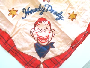 Howdy Doody western bandana scarf NBC/KFS inc 1988 size 21' sq - Picture 1 of 4