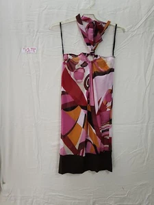Vestido Halter transparente de nicho estilo EE. UU. 37648 talla S - Imagen 1 de 8