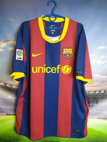 Xavi Barcelona Jersey Home football shirt 2010 - 2011 Nike Mens Size XL Cover