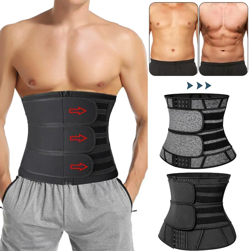 MISS MOLY Herren Taillen Korsett Schlank Waist Trainer Mieder Bauchweggürtel Body Shaper