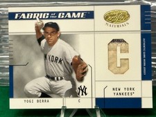 2003 Leaf Certified Yogi Berra FOTG Jersey /10 New York Yankees