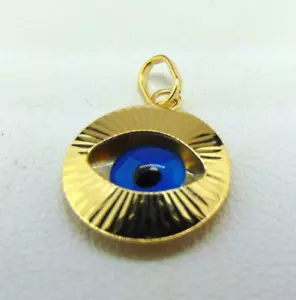 9ct Gold Evil Eye Pendant 9CH342/D0024 - Picture 1 of 9