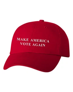 Make America Vote Again Hat Donald Trump Dad Hat Red - Blue - Picture 1 of 2