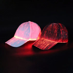 2Pcs Rechargeable LED Baseball Hat: Glow for Night Play Outdoor Events & Fishing - Picture 1 of 11