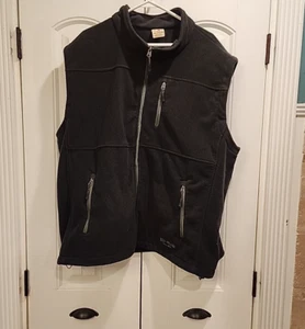 Red Head Brand Men's Full Zip Vest Fleece Size 3XL Soft Black Zip Pockets Mock - Picture 1 of 10