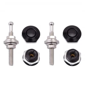 4x 30MM Quick Release Latches Push Button Racing Car Hood Pin Bonnet Lock Kit - Picture 1 of 11
