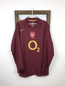 Arsenal Home football shirt 2005 Soccer Long Sleeve Jersey Highbury Mens Size XL - Picture 1 of 16