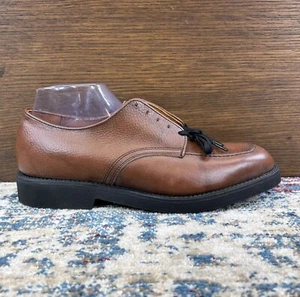 NOS Red Wing Shoes Moc Toe Brown Leather 9340 USA Made Mens 7.5D Vtg Postman - Picture 1 of 19