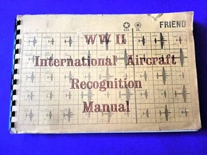 Segunda Guerra Mundial Avión Internacional Amigo o FOE Manual EE. UU. Reino Unido Alemán Japonés Italiano - Imagen 1 de 12