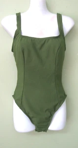 COSTUME DA BAGNO DONNA VINTAGE ATHENA VERDE OLIVA PEZZO UNICO / MISURA BUSTO 32" - Foto 1 di 6