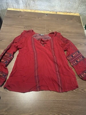 MISS ME Women's Top Shirt Long Sleeve Pullover Multicolor  Large - Image 1 of 4