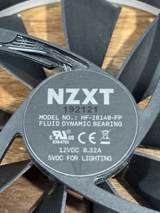 NZXT 2x AER RGB 2 140mm RBG Fan - Black Model HF-28140-FP - Bild 1 von 2