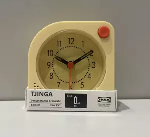 IKEA TJINGA Wecker, hellgelb, 8x8 cm, 3 1/5 x 3 1/5" BRANDNEU - Bild 1 von 5