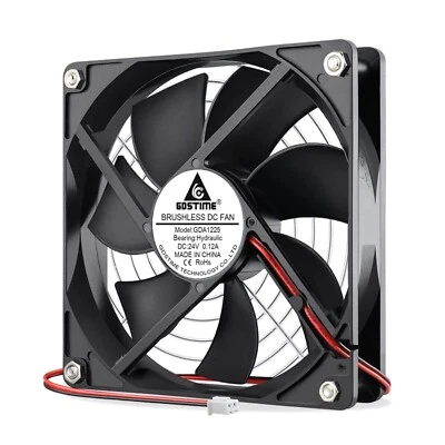 120mm Lüfter 24V PC Lüfter 120mm 120x120 Ventilator für Computer Netzteil - Bild 1 von 4